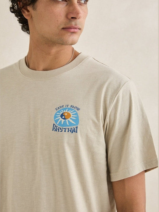 RHYTHM SLOW DOWN SLUB SS T-SHIRT