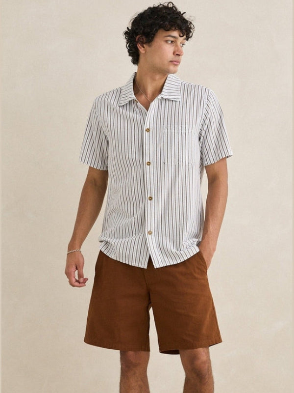 RHYTHM SEERSUCKER STRIPE SS SHIRT