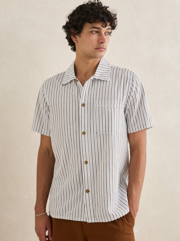 RHYTHM SEERSUCKER STRIPE SS SHIRT