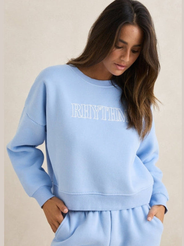 RHYTHM SLOUCHY CREW NECK FLEECE