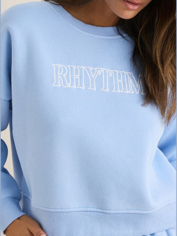 RHYTHM SLOUCHY CREW NECK FLEECE