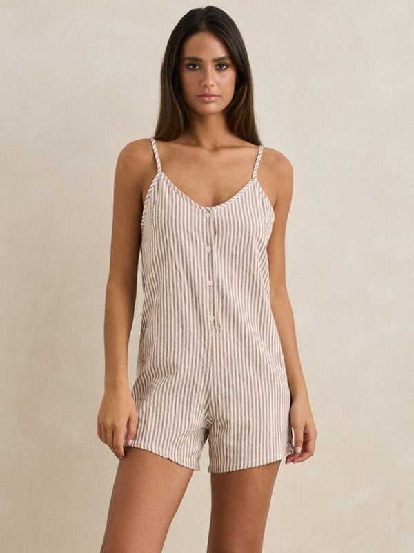 RHYTHM VALLEY STRIPE ADJUSTABLE ROMPER