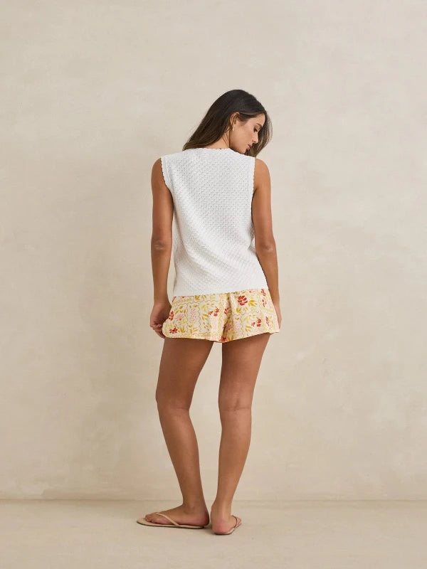 RHYTHM GIGI LACE SHORT SLEEVE TOP