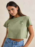 RHYTHM ISLAND CROP CREW TEE