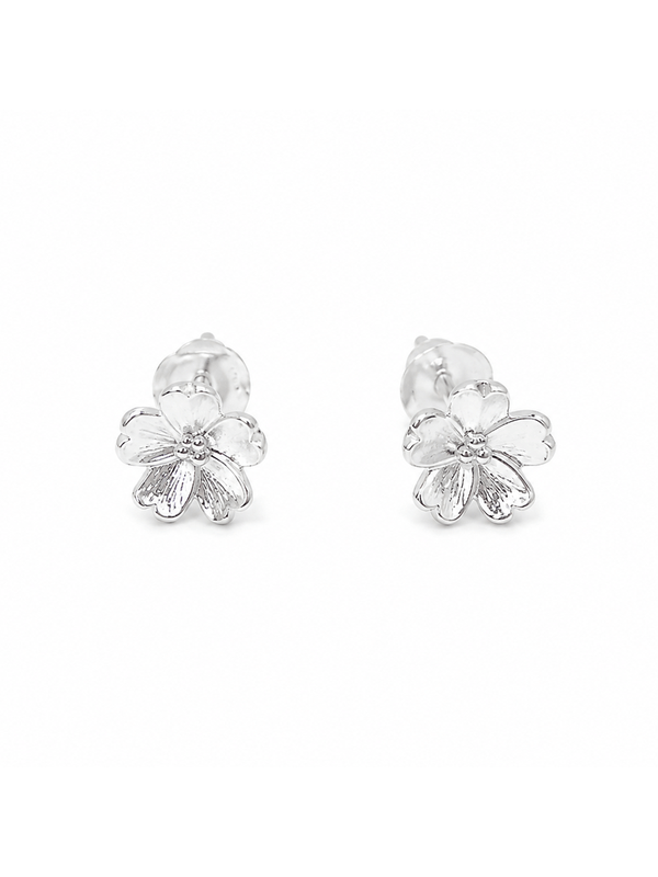 Seabloom Flower Stud Earring Sterling Silver