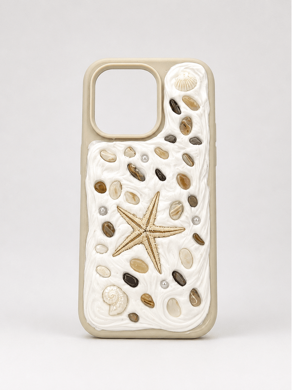 COASTAL HANDMADE SHELL IPHONE  CASE 14 PRO
