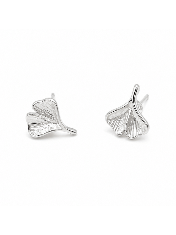 SEABREEZE LEAF STUD EARRING STERLING