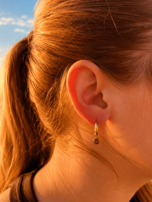 SEABREEZE VERDE HOOP EARRING