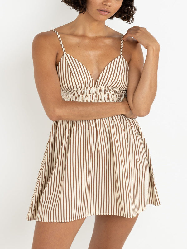 RHYTHM COVE STRIPE MINI DRESS