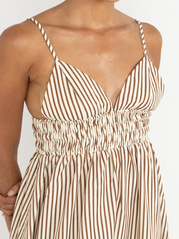 RHYTHM COVE STRIPE MINI DRESS