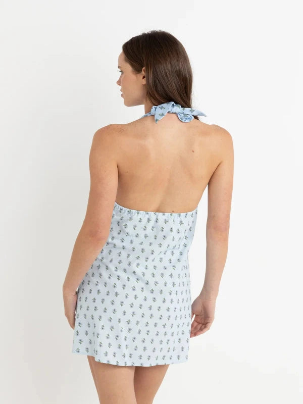 RHYTHM GINGER HALTER MINI DRESS