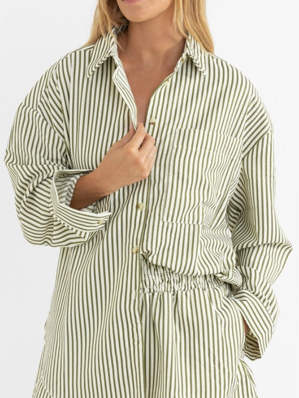 RHYTHM COVE STRIPE LONG SLEEVE SHIRT