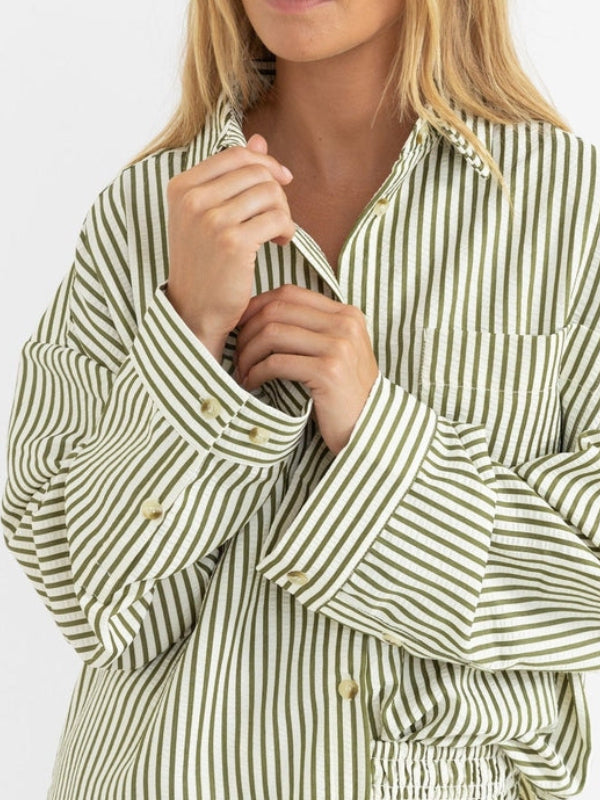 RHYTHM COVE STRIPE LONG SLEEVE SHIRT