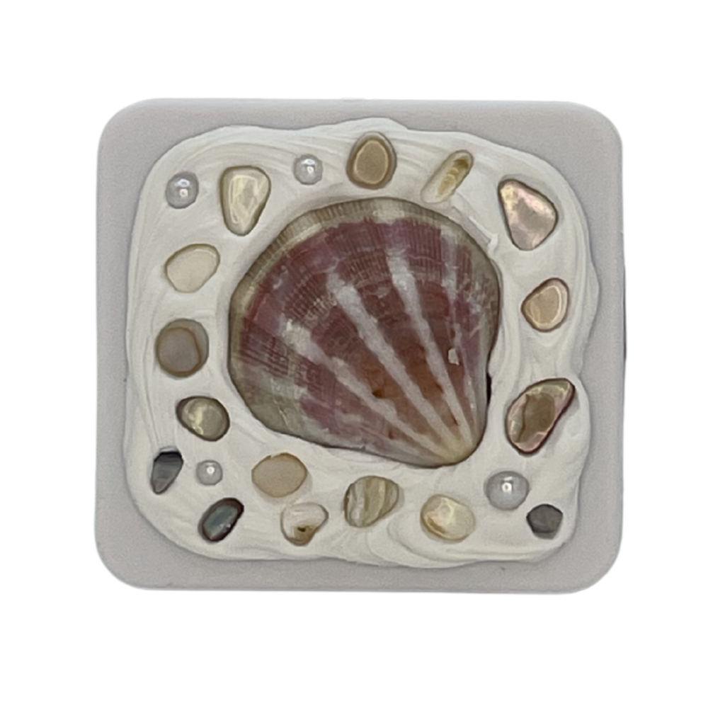 COASTAL HANDMADE SHELL COMPACT MIRROR