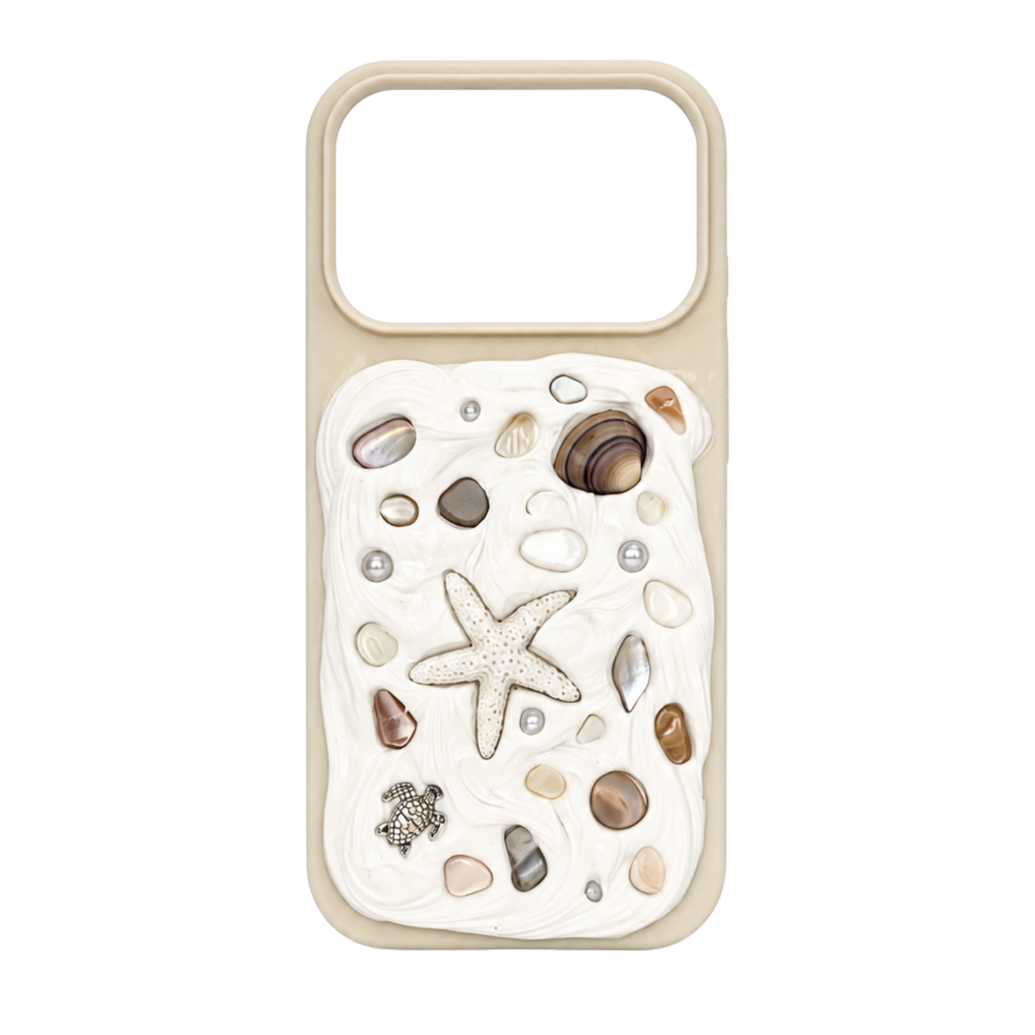 Coastal Handmade Shell iPhone 17 Pro Phone Case