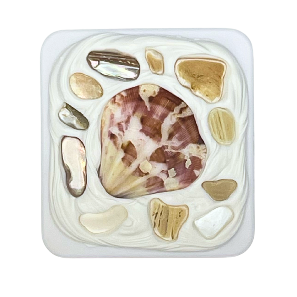 COASTAL HANDMADE SHELL COMPACT MIRROR