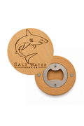 Shark Engraved Magnetic Wooden Bottle Opener