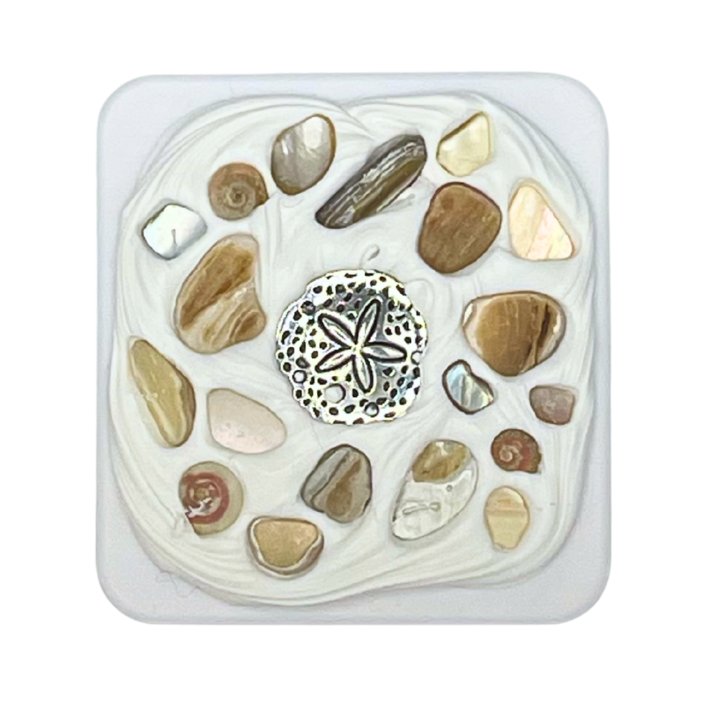 COASTAL HANDMADE SHELL COMPACT MIRROR