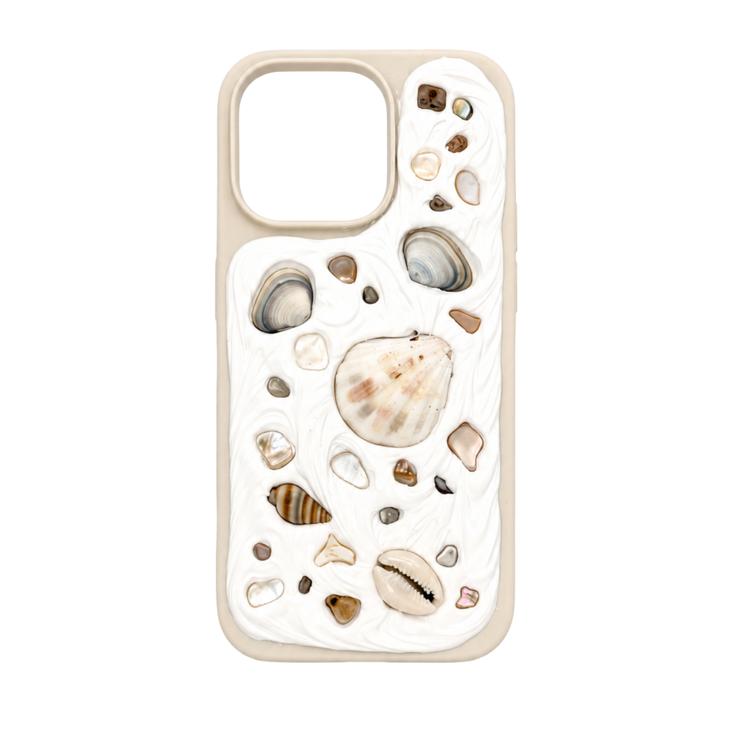 Coastal Handmade Shell iPhone 16 Pro Phone Case