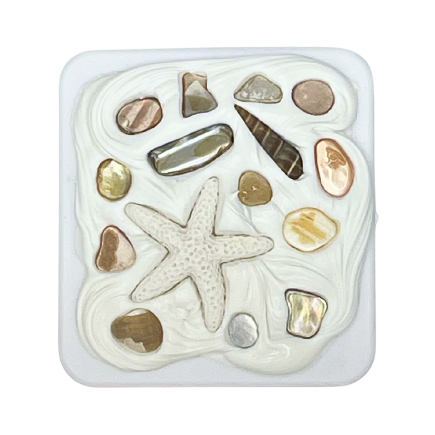 COASTAL HANDMADE SHELL COMPACT MIRROR