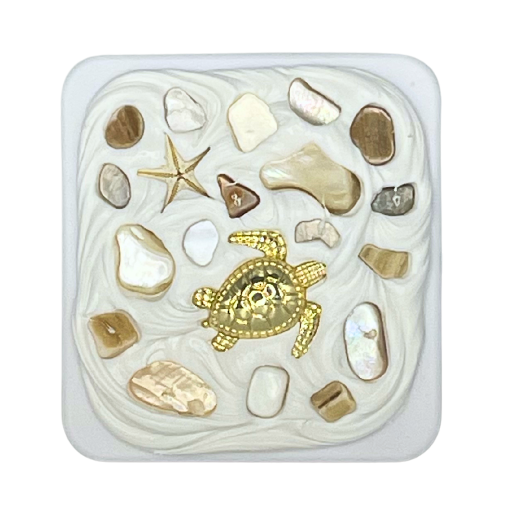 COASTAL HANDMADE SHELL COMPACT MIRROR