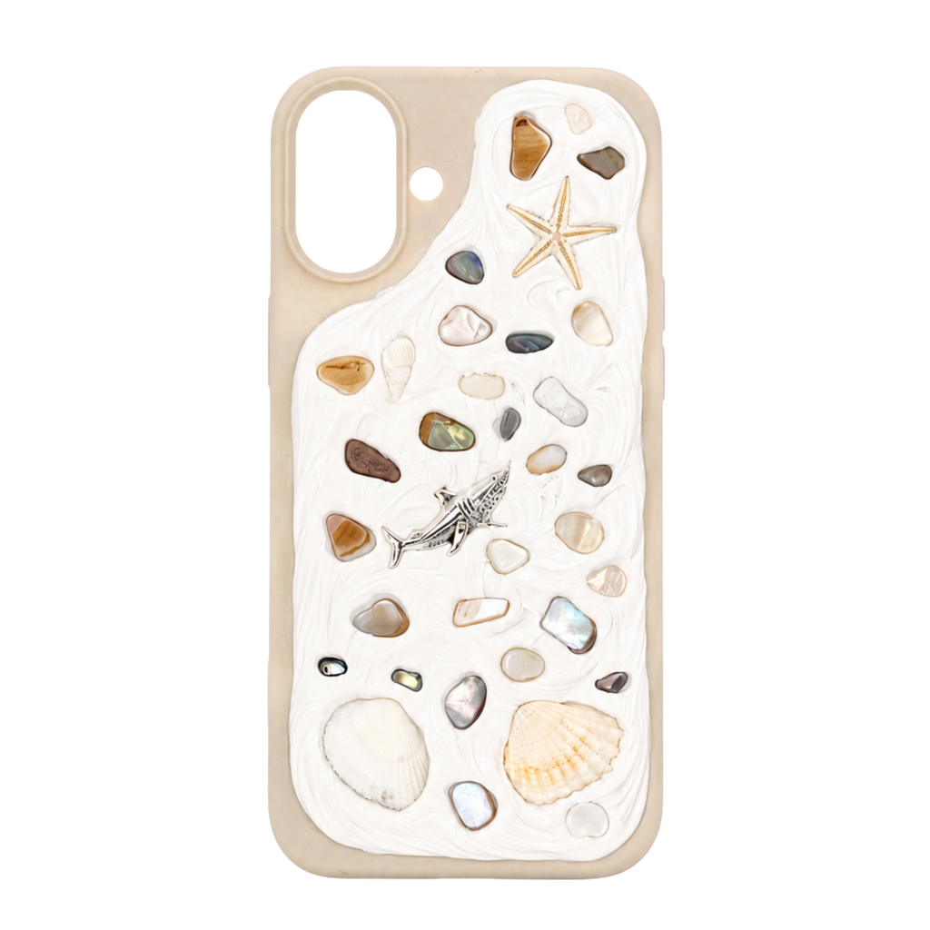 Coastal Handmade Shell iPhone 16 Plus Phone Case