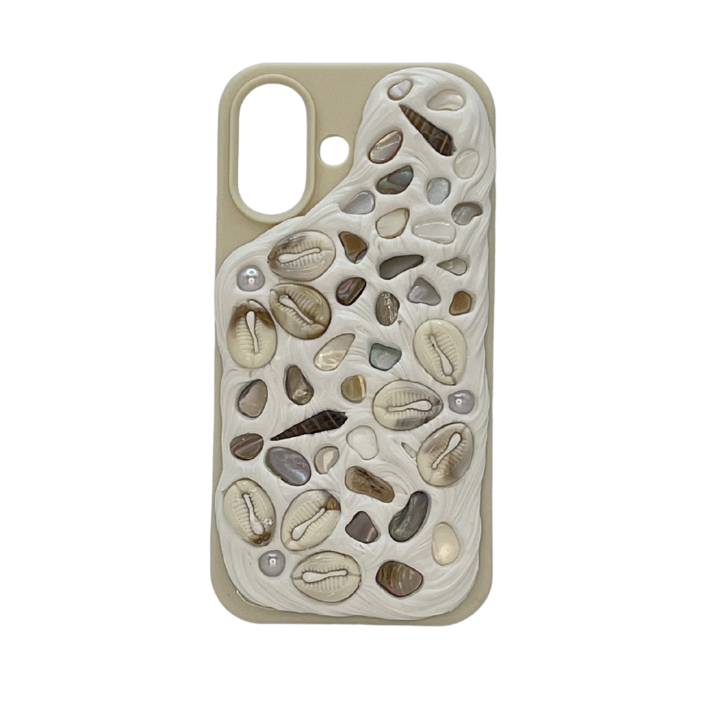 Coastal Handmade Shell iPhone 16 Phone Case