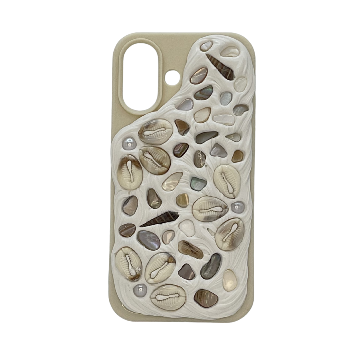 Coastal Handmade Shell iPhone 16 Phone Case
