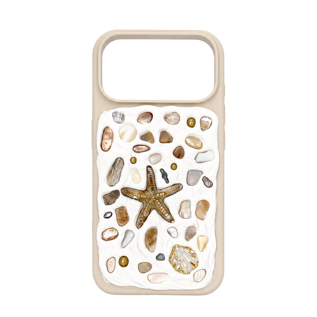 Coastal Handmade Shell iPhone 17 Pro Phone Case