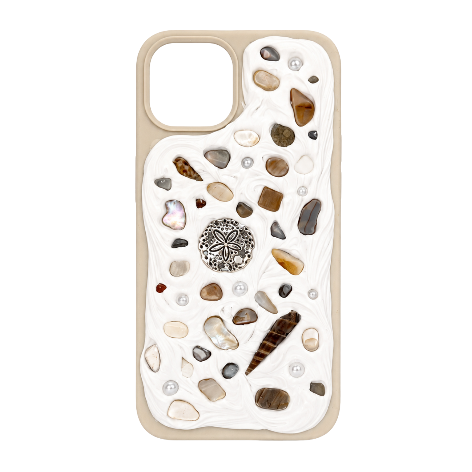 COASTAL HANDMADE SHELL IPHONE 13 PHONE CASE