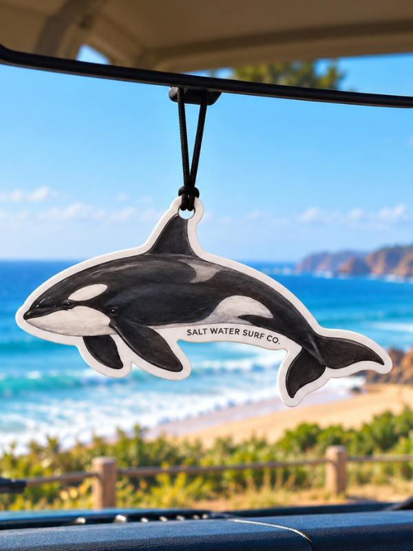 Salt Water Surf Co Car Freshener Orca