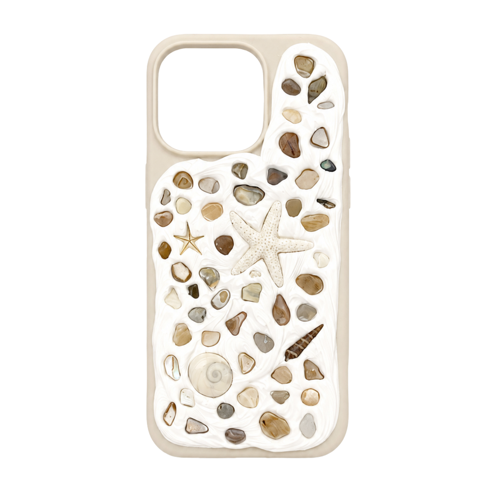 Coastal Handmade Shell iPhone 16 Pro Phone Case