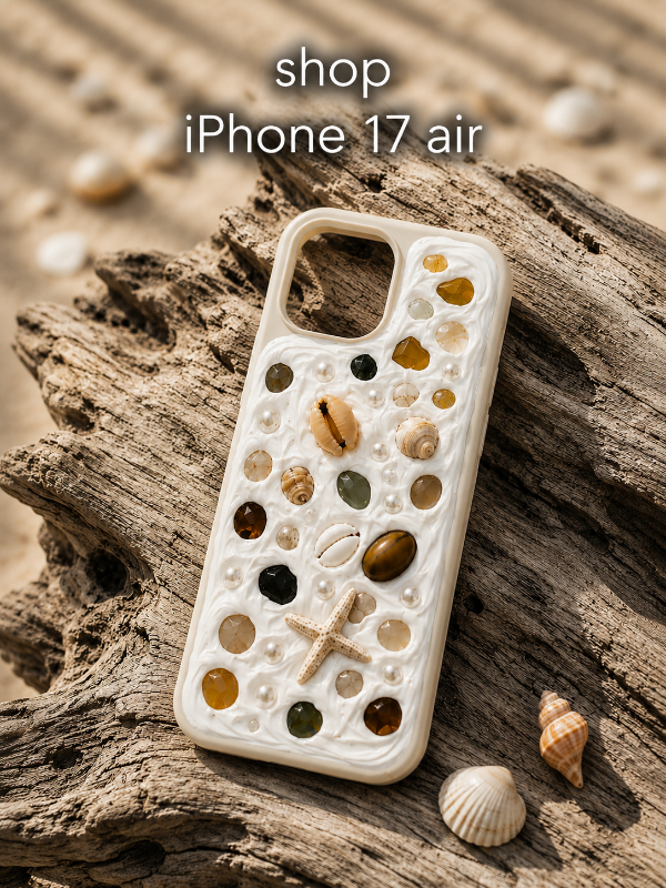 COASTAL HANDMADE SHELL IPHONE 17 AIR PHONE CASE