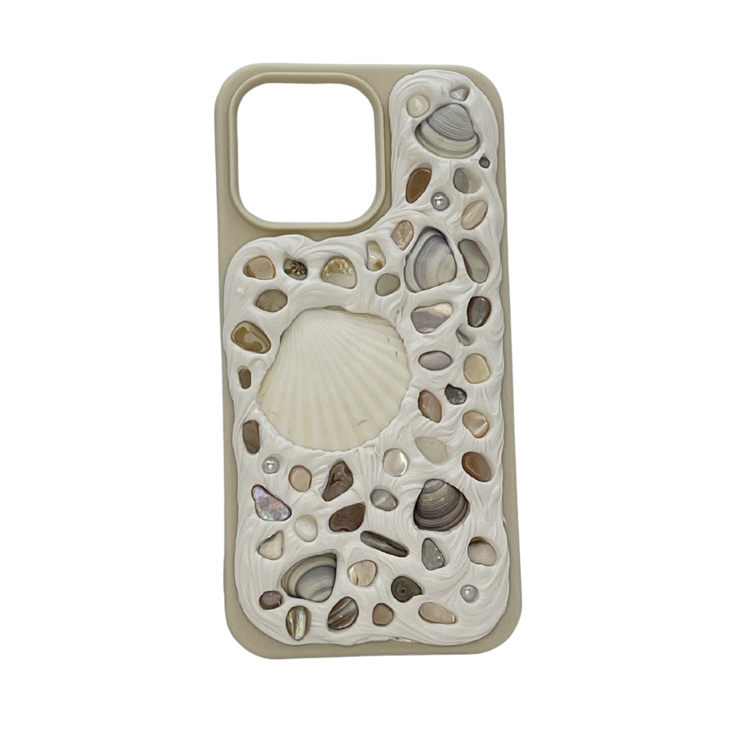 Coastal Handmade Shell iPhone 15 Pro Max Phone Case