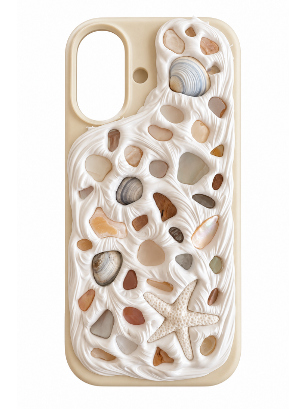 Coastal Handmade Shell iPhone 17 Phone Case