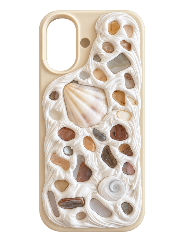 Coastal Handmade Shell iPhone 17 Phone Case