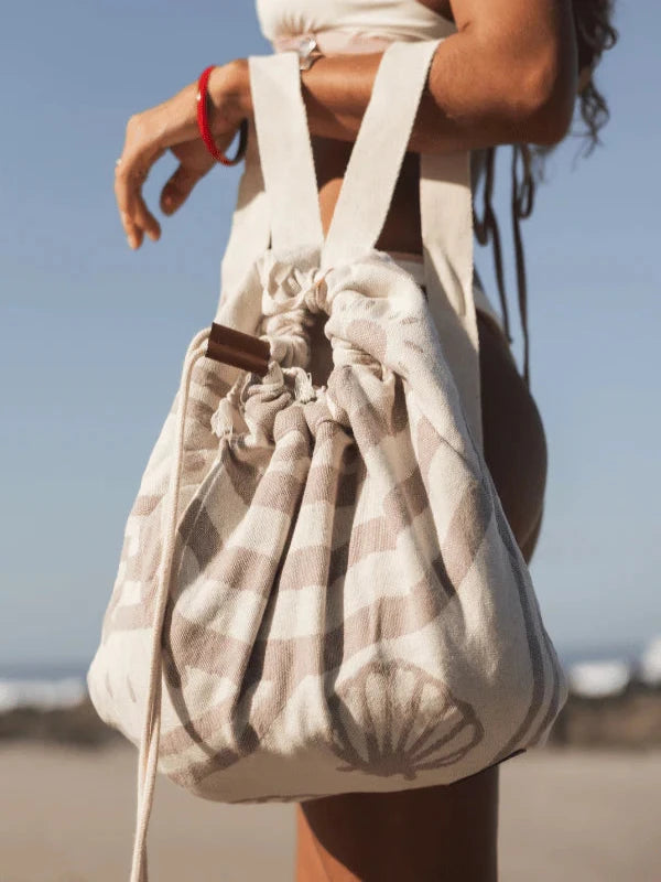 SAND CLOUD SEASHELLS TOWEL BAG