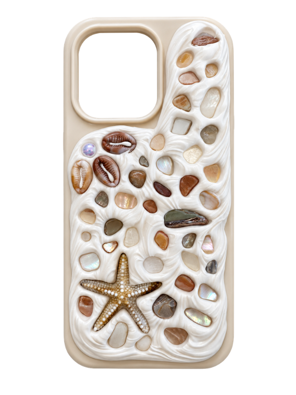 Coastal Handmade Shell iPhone 14 Pro Phone Case