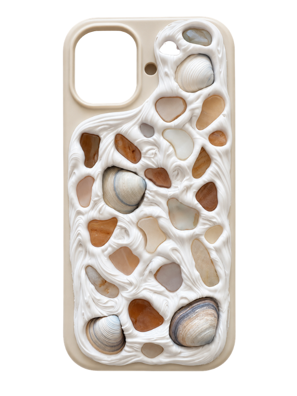 Coastal Handmade Shell iPhone 15 Phone Case