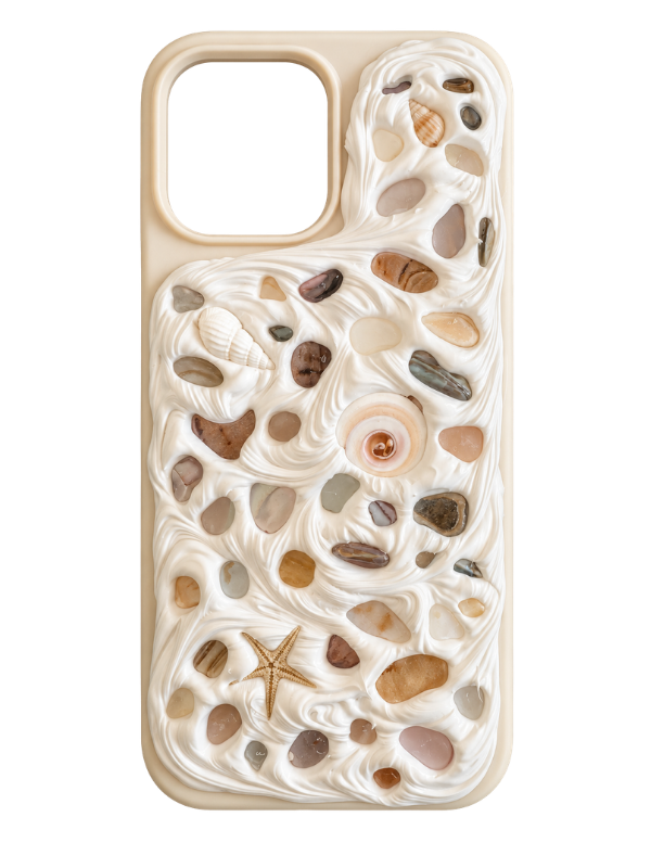 Coastal Handmade Shell iPhone 16 Pro Max Phone Case