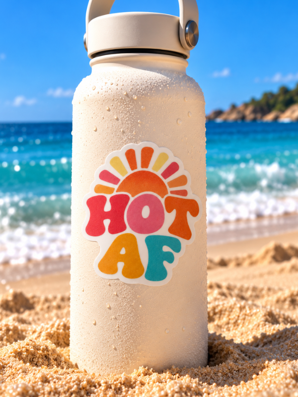 Salt Water Surf Co Vinyl Sticker Hot AF
