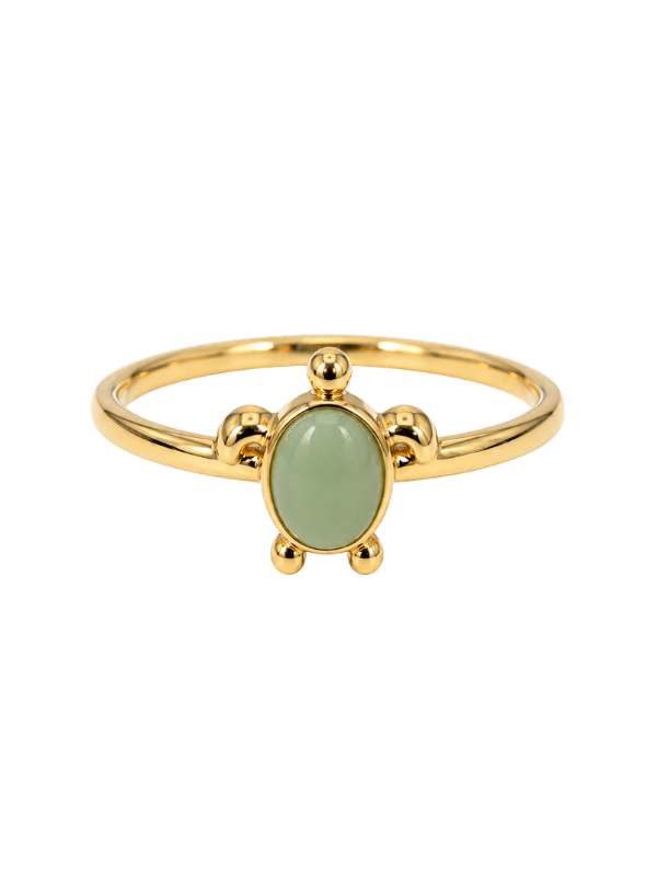 Golden Sea Turtle Ring