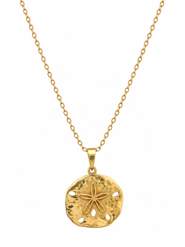Golden Sand Dollar Necklace