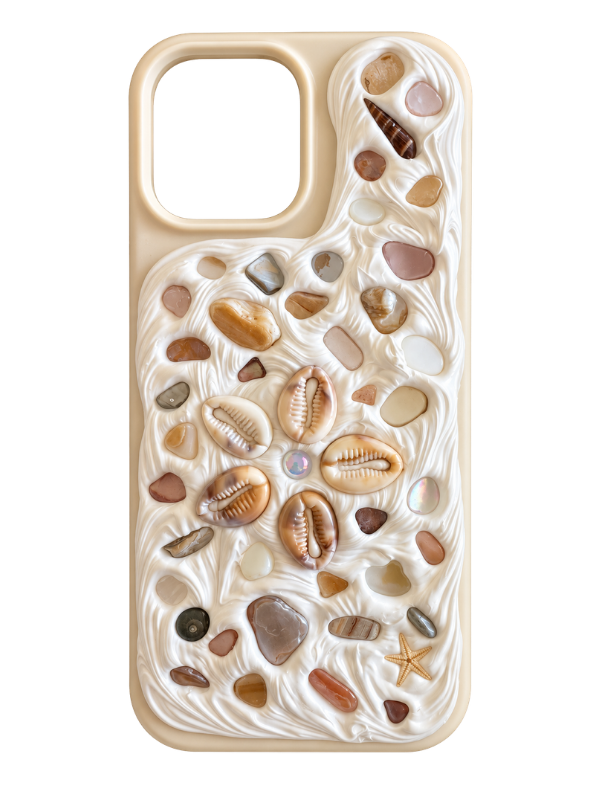 Coastal Handmade Shell iPhone 16 Pro Max Phone Case