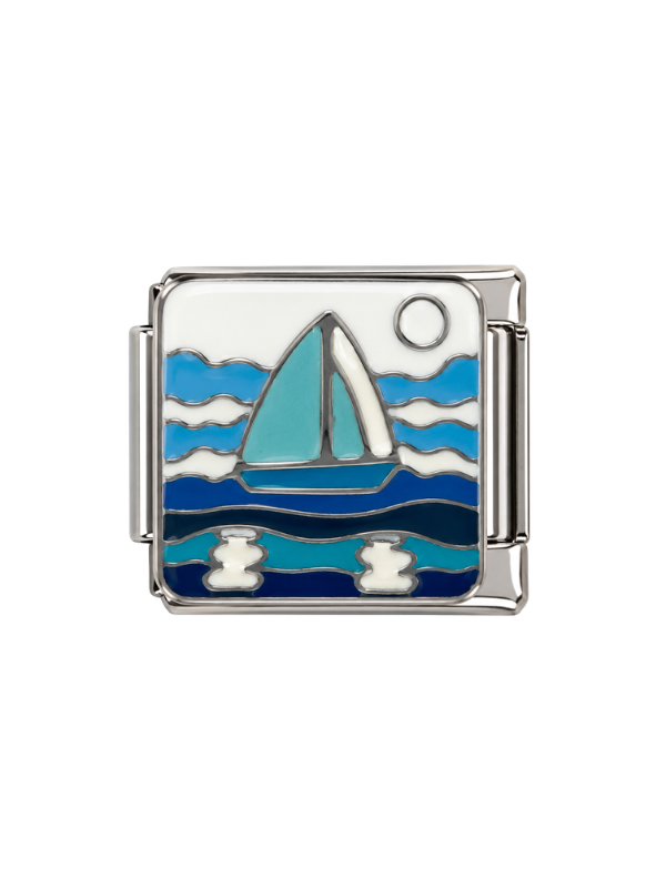Sail Away Italian Bracelet Charm
