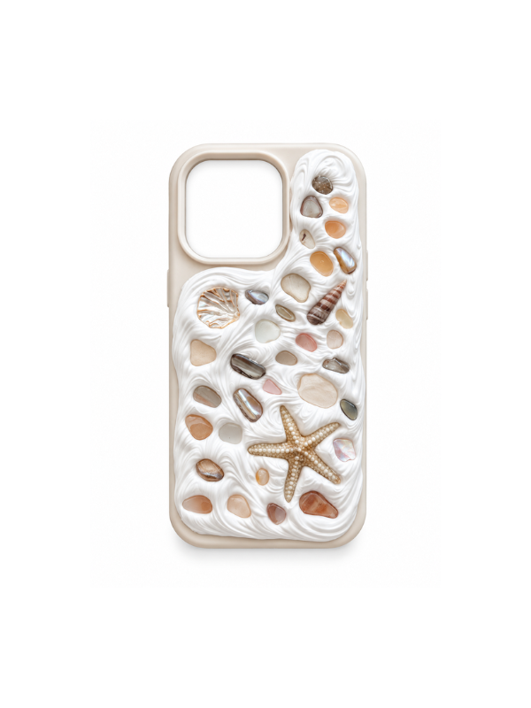 Coastal Handmade Shell iPhone 14 Pro Phone Case