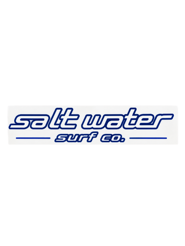 Salt Water Surf Co Vinyl Sticker Retro Logo