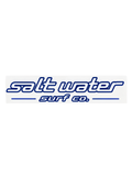 Salt Water Surf Co Vinyl Sticker Retro Logo