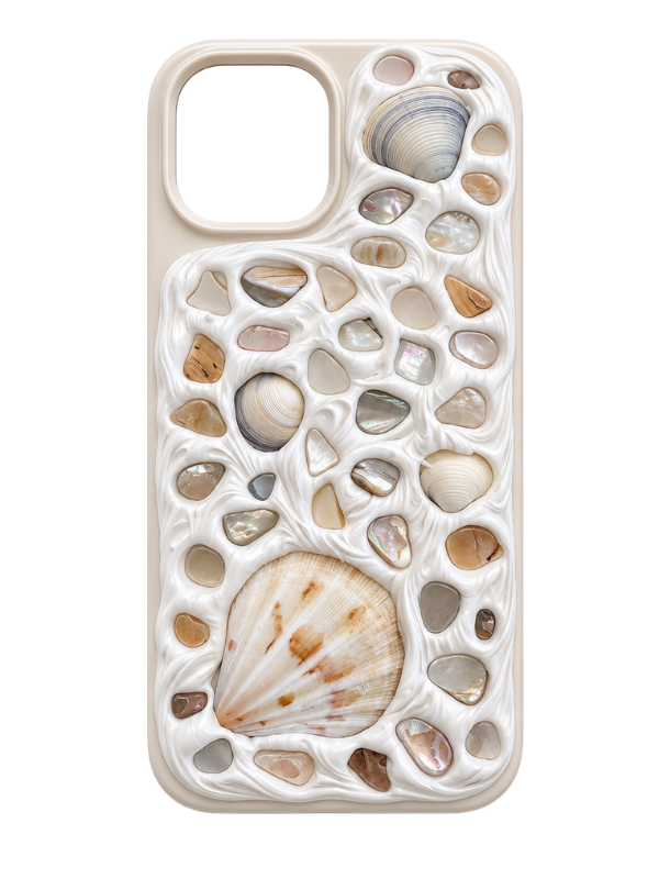 Coastal Handmade Shell iPhone 14 Phone Case