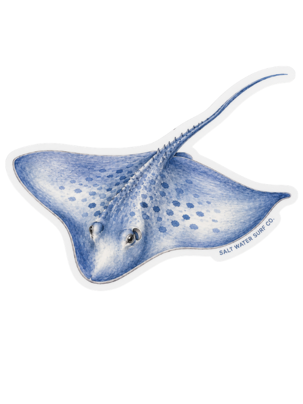Salt Water Surf Co Vinyl Sticker Stingray